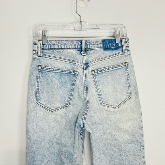 Abercrombie & fitch the 90s straight ultra high Classic Blue Denim Jeans size 6 - Picture 6 of 6